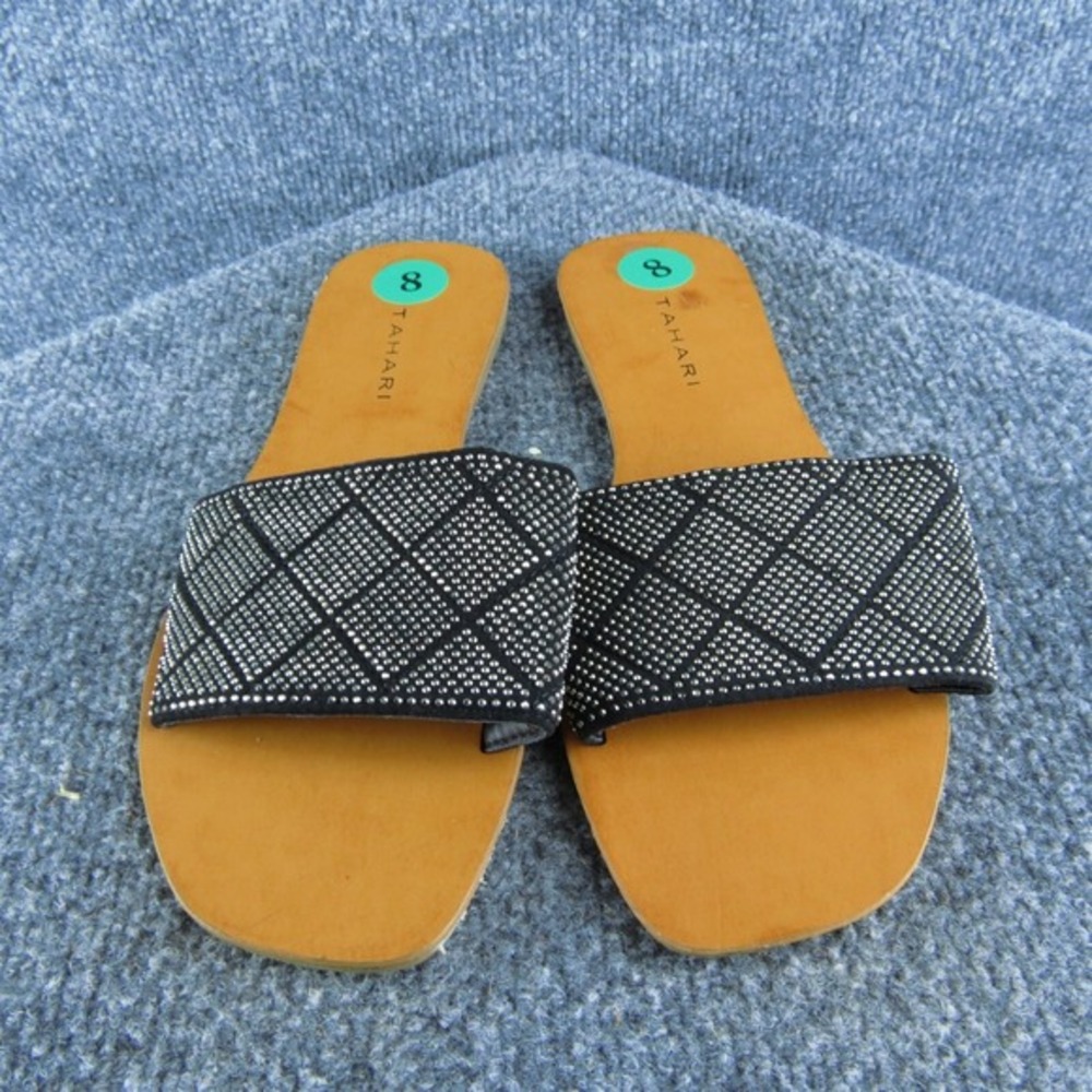 Tahari Women's Kally Slide Black Synthetic Size 8M‎ Gently Used 2025 - Picture 2 of 5